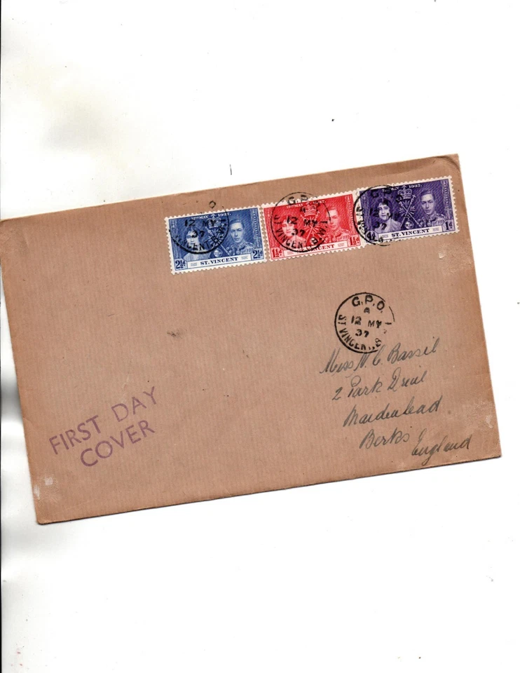 St.Vincent FDC Sc#138 to 140 - Image 1 of 1