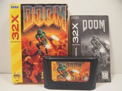 DOOM (SEGA Genesis 32X) Authentic Complete in Box CIB - Image 1 of 4