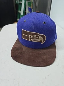 Seattle Seahawks Mitchell And Ness Mütze verstellbar selten blau/braun 2013 - Bild 1 von 8