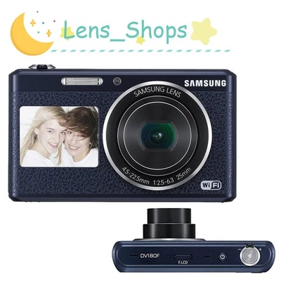 Samsung DV180F Digital Camera Dual Screen 16 MP 5x Optical Zoom HD Video Blue - Image 1 of 4