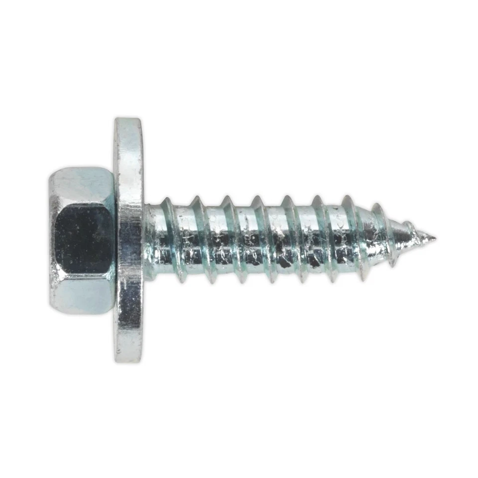 Sealey Acme Screw with Captive Washer #12 x 3/4" Zinc Pack of 100 ASW12 - Image 1 of 1