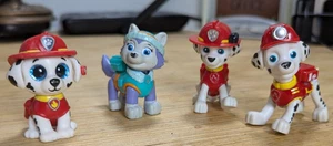 PAW PATROL 4 figurine TY - Marshall & Everest - usate con cura - Foto 1 di 8