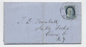 1855 Washington DC 1 ct 1851 #9 auf gedrucktem Rundschreiben [6994.81] - Bild 1 von 3