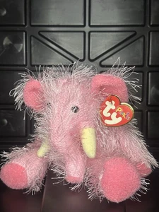 Ty Punkies PIPSQUEAK rosa Elefant Plüschtier Stofftier 2002 mit Original Etikett - Bild 1 von 1