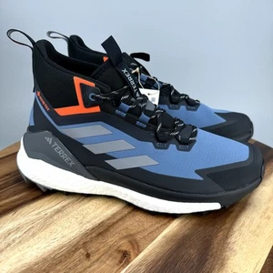 Adidas Terrex Free Hiker 2 GTX Hiking Trail Shoes Men's 12 Blue Black HQ8382 - Picture 1 of 7