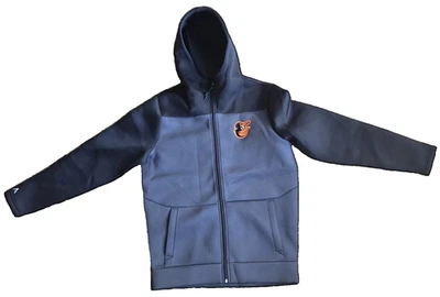 Sudadera con Capucha Para Hombres Negra Baltimore Orioles Cremallera Completa MEDIANA Foto 1 de 4