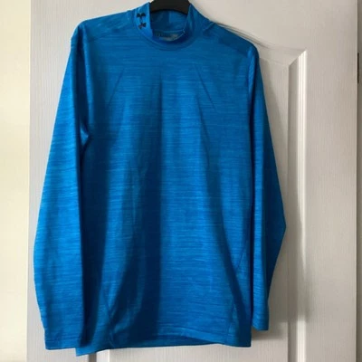 Under Armour EVO ColdGear Fitted Long Sleeve Mock Top Baselayer Age 13-14 Years - Image 1 of 4