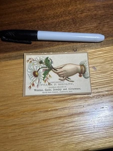 Frank P. Sieglitz Trade Card-Watches-Anderson, IN.   U389 - Picture 1 of 2