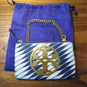 Tory Burch Charlie Kalbshaar Mini Clutch oder Armband - Bild 1 von 16
