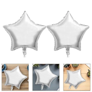  10 Pcs Palloncini Argento Metallizzato Palloncino Nuziale Alluminio - Foto 1 di 12