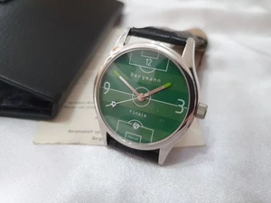 Bergmann Finale Stadion Uhr  Armbanduhr auch für Sammler und Fußball Fans - Top - Bild 1 von 9