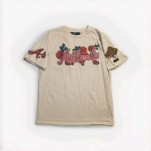Camisa Atlanta Braves Para Hombre XL Blanca Bordada Parcheada Pro Estándar Extra Grande - Imagen 1 de 9