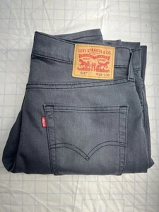 Jeans Uomo Levis 511 Slim Fit Elasticizzato Senza Acqua Grigio Scuro 33X32 - Foto 1 di 17