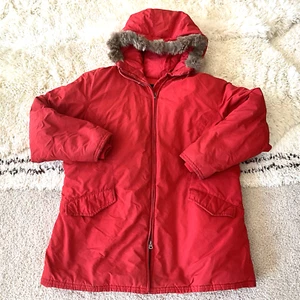 Vintage 60s Sportcaster Seattle Goose Down Polar Parka Jacket Fur Hood Coat XL - Picture 1 of 5