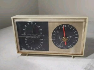 Barometer by Taylor Instrument Co. Temperature & Humidity MCM Desktop Barometer - Picture 1 of 7