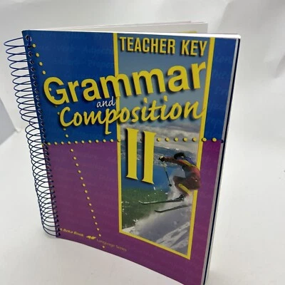 A Beka Abeka Grammer And Composition II Teacher Key 8th Grade Preowned - Image 1 of 4