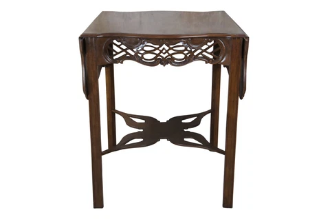 Baker Historic Charleston Georgian Mahogany Pembroke Drop Leaf Side Accent Table Cover