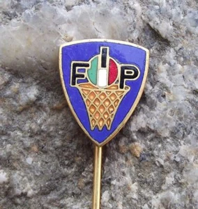 Antikes FIP italienischer Basketballverband Verband Netzball Mitglieder Pin Abzeichen - Bild 1 von 2