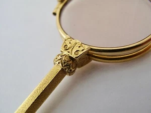 ART DECO LORGNON/LONGIETA/GAFAS PLEGABLES 750/18 QUILATES ORO 1920-1940 - Imagen 1 de 10