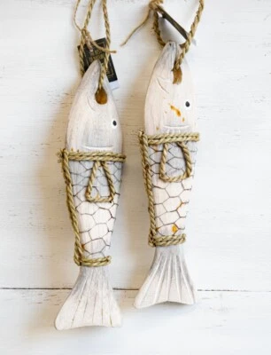 Deko Fisch Holz Urlaub Meer Strand Fische Angler Maritim - Bild 1 von 4