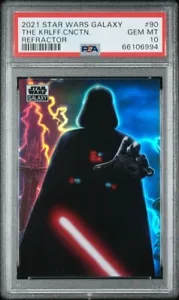 The Karloff Connection 2021 Star Wars Galaxy #90 Refractor Darth Vader PSA 10 - Bild 1 von 1