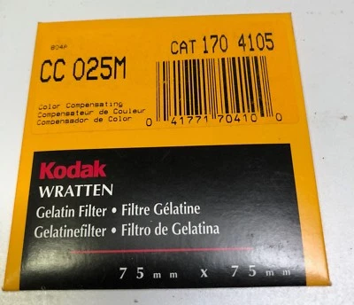  Kodak Wratten Gelatin Filter. 75mm x75mm .025m - Image 1 of 2