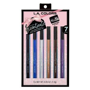 L.A. COLORS Eyeliner GIFT SET Accentuate 7 Piece Kit [NEW!]