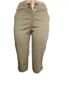 Dickies Girl's New Size 16x16.5" slim fit Flat Front Stretch Capri Pockets(#h2 - Picture 1 of 5