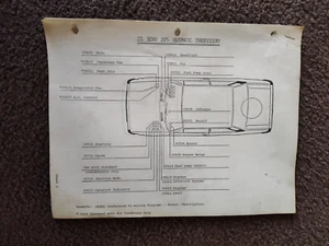 FIAT 131  BRAVA SUPER BRAVA   1975-81 RELAY LOCATION & IDENTIFICATION GUIDE - Picture 1 of 3