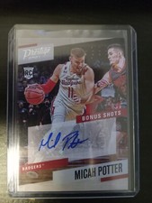 2021 panini chronicles draft pick prestige micah potter rc autograph pbmpo