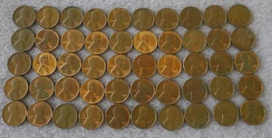 ROLL OF 1960-D LINCOLN PENNY SMALL DATE CIRCULATED - Picture 1 of 2