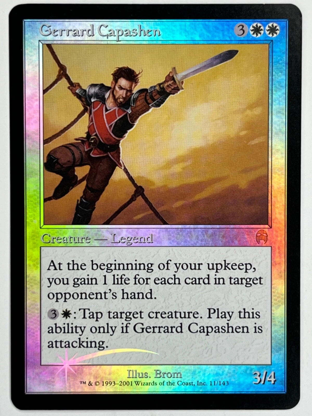 MTG Foil 1X Gerrard Capashen X1 Apocalypse Magic - LP