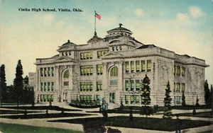 Postcard Vinita High School Oklahoma OK Early 1900s DB - Picture 1 of 2