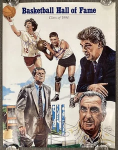 Buddy Jeannette Signed Poster 24x31 Basketball HOF 94 Carol Blazejowski Auto JSA - Picture 1 of 8