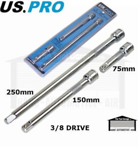 US PRO Tools 3pc 3/8" dr Extension Bar Set for Sockets Socket / Ratchet NEW 4143
