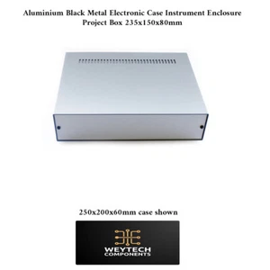 HQ 235x150x80mm Electronics Enclosure Box Metal Project Case Instrument Housing - Picture 1 of 6
