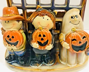 Yankee Candle HALLOWEEN Kids Votive Holder Pumpkin Contest 6x6x5 Ceramic Ghost - Picture 1 of 8