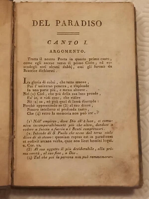 Divina Commedia di Dante Alighieri col comento di Pompeo Venturi Tomo III - 1819 - Immagine 1 di 4