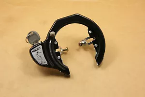 Vintage Bicycle Lock Pad Lock Circular Lock Wheel Lock Set Iron 2 key - Picture 1 of 7