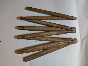 Antique Ostara Laufen Wooden Folding Ruler 0-2m - 0-200cm - Good condition - Picture 1 of 9