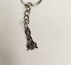 Porte-clés pendentif porte-clés charme lapin chance - couleur argent métal
