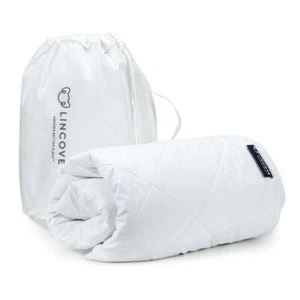 Lincove Quilted Fitted Mattress Pad – 100% Cotton Shell, Microfiber Fill - Picture 1 of 5