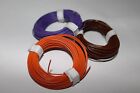 Modellbahnlitze 1-adrig, 10x0,14;3x10 m Ring; violett/braun/orange neu(1m=0,19€)