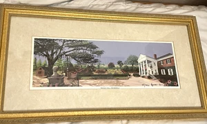 Allan E. West Lithograph “BOONE HALL MEMORIES” #49/1450 Framed Print Mat & Glass - Picture 1 of 18
