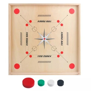 With Coins Carrom Board Game Classic Strike and Pocket Table Game - Picture 1 of 12