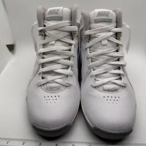 Nike Air Visi Pro 3 Basketball Shoes High Top Athletic Sneakers White Gray Sz 8 - Picture 1 of 13