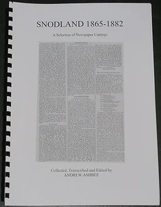 SNODLAND NEWSPAPER CUTTINGS Kent Town Medway History 1865-1882 People Events - Foto 1 di 1