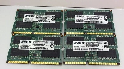 SGE72328578CW3RSJ7 Smart Modular 256MB PC100 100MHz ECC  144-Pin S  lot of 4 - Image 1 of 2