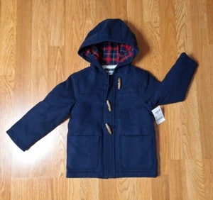 Oshkosh B'gosh Blue Thick Winter PocketedHooded Jacket Coat Toddler Boys 3T - Picture 1 of 15