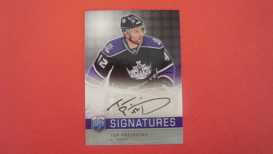 2008 09 UPPER DECK BE A PLAYER S-TP Tom Preissing Autograph Los Angeles Kings - Image 1 of 4
